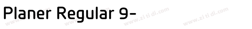 Planer Regular 9字体转换